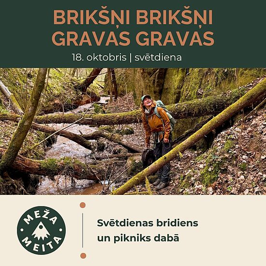 Pārgājiens - brikšņi, brikšņi, gravas, gravas | 18. oktobris